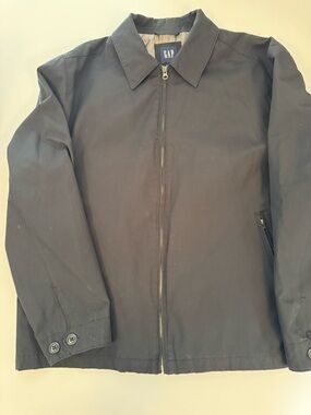 GAP Men's Navy Lightweight Zip Shirt Jacket